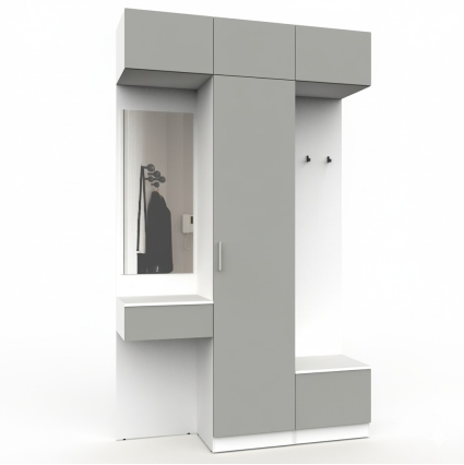 Набор мебели для прихожей "Марсель-205" МР 01-205 В2490 Ш1500 Г420 (ЛД..